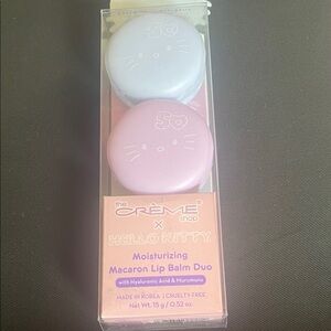 Hello Kitty Moisturizing Macaron Lip Balm Duo - Purple and Pink
